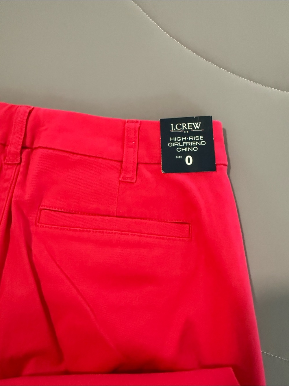 J. Crew High-Rise Girlfriend Chino Pants - Hot Pink